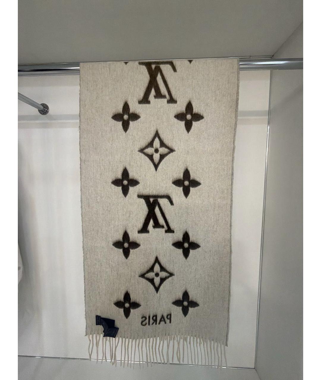 LOUIS VUITTON Мульти кашемировый шарф, фото 7