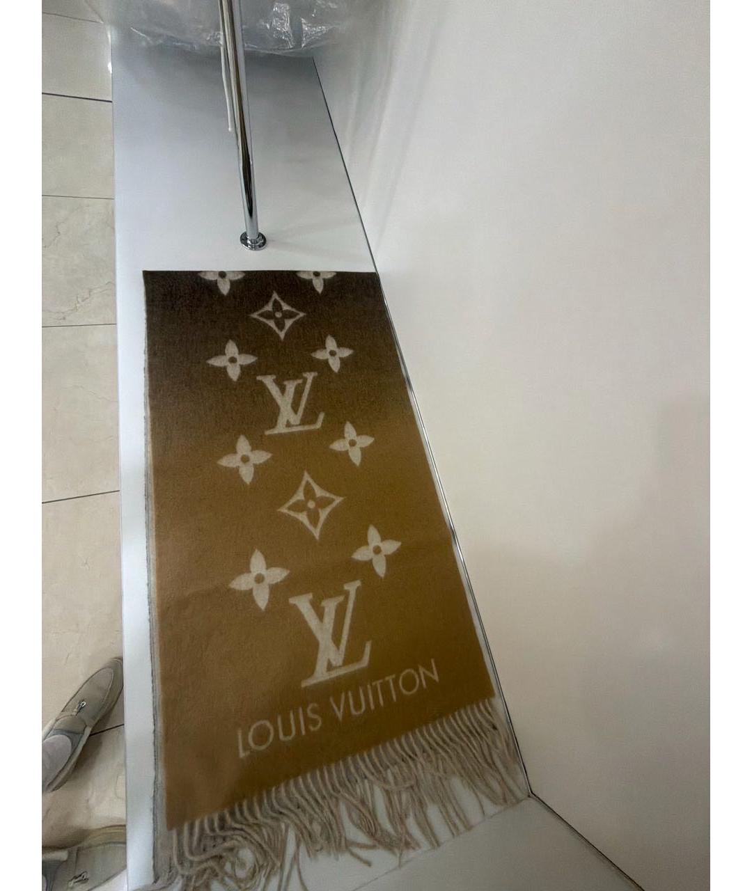 LOUIS VUITTON Мульти кашемировый шарф, фото 4