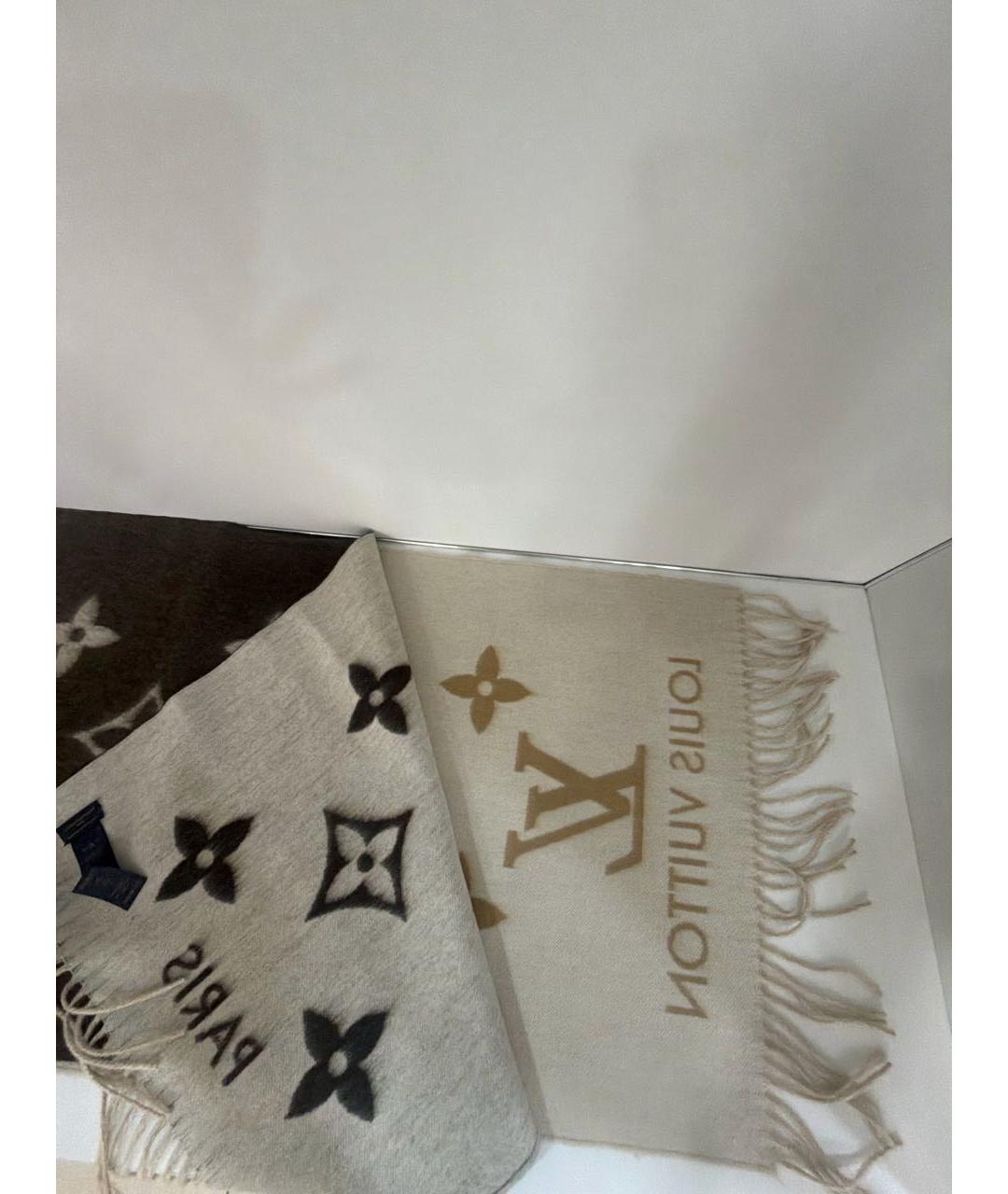 LOUIS VUITTON Мульти кашемировый шарф, фото 3