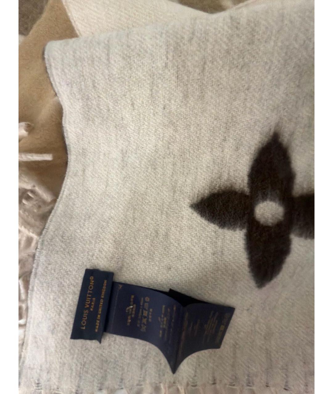 LOUIS VUITTON Мульти кашемировый шарф, фото 5