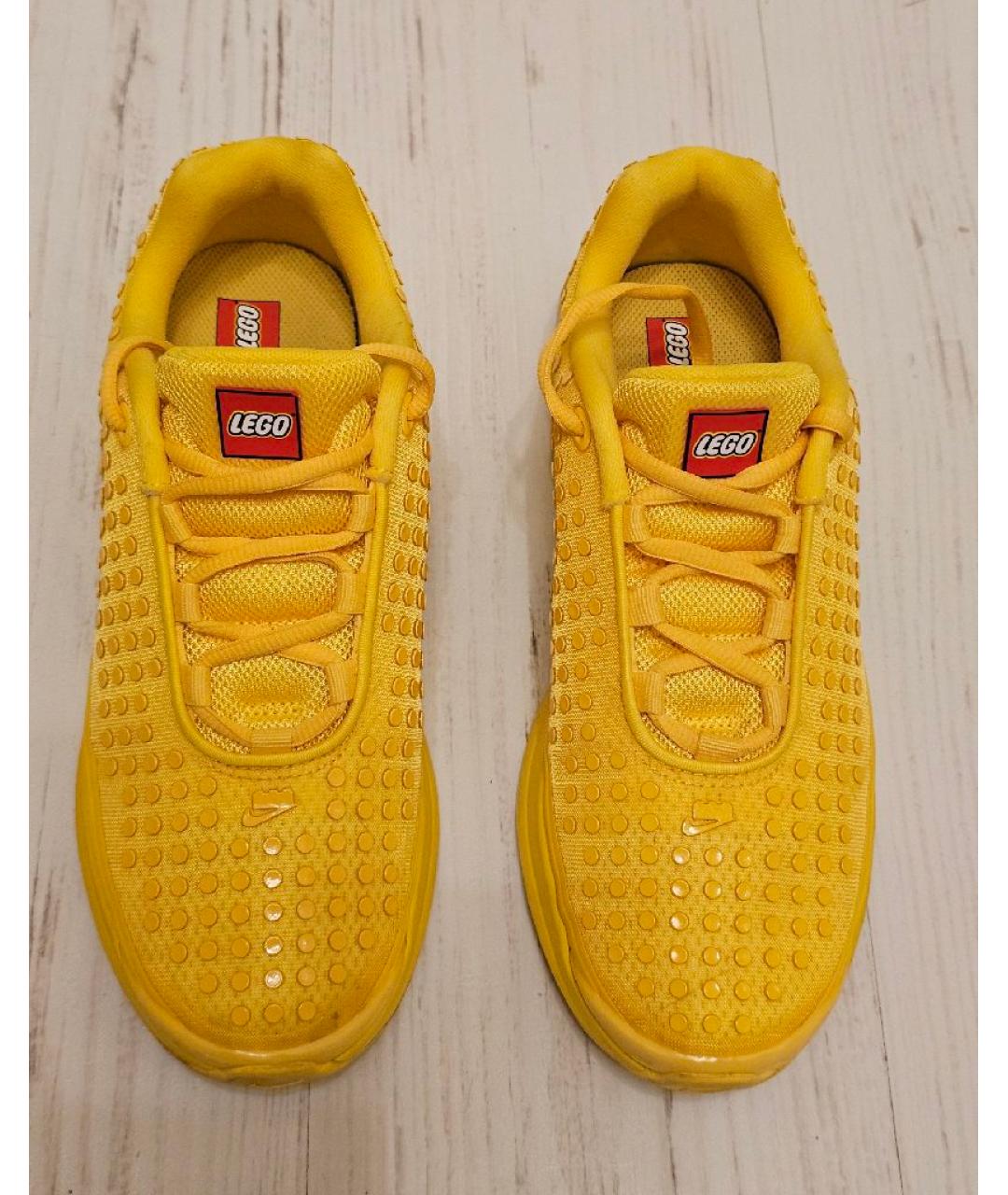 NIKE KIDS Желтые текстильные кеды, фото 3