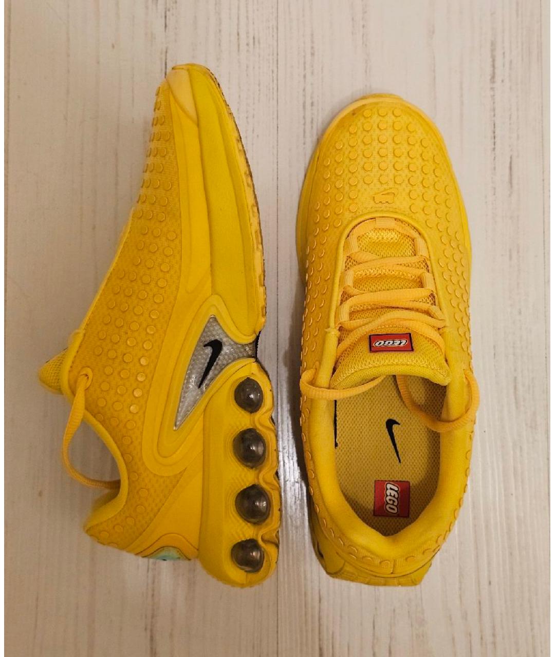 NIKE KIDS Желтые текстильные кеды, фото 2