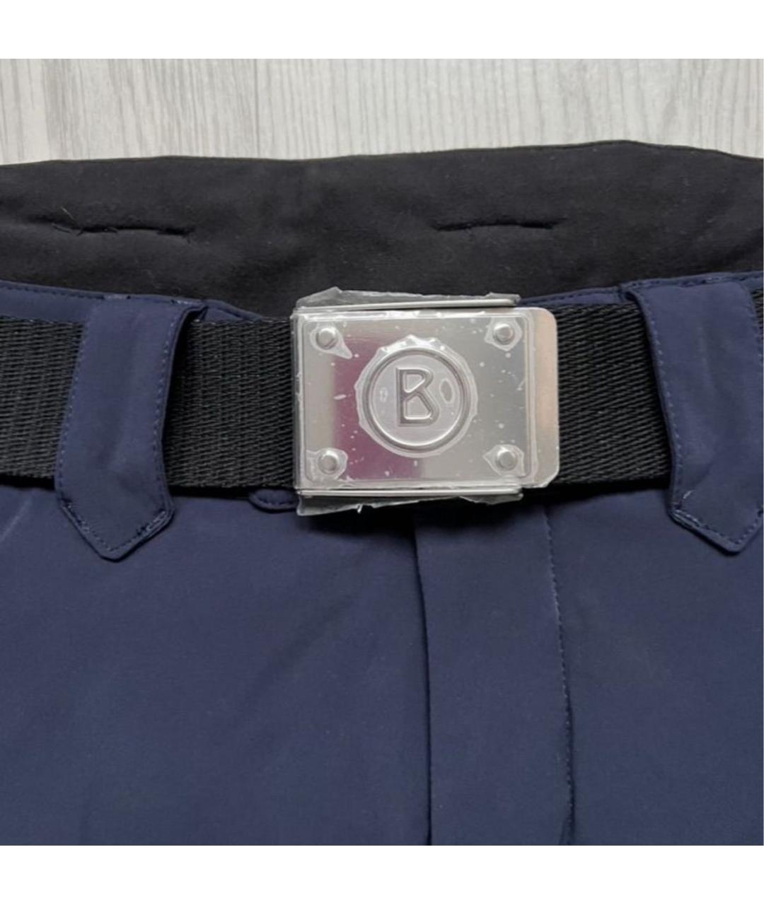 BOGNER Темно-синие полиамидовые повседневные брюки, фото 4