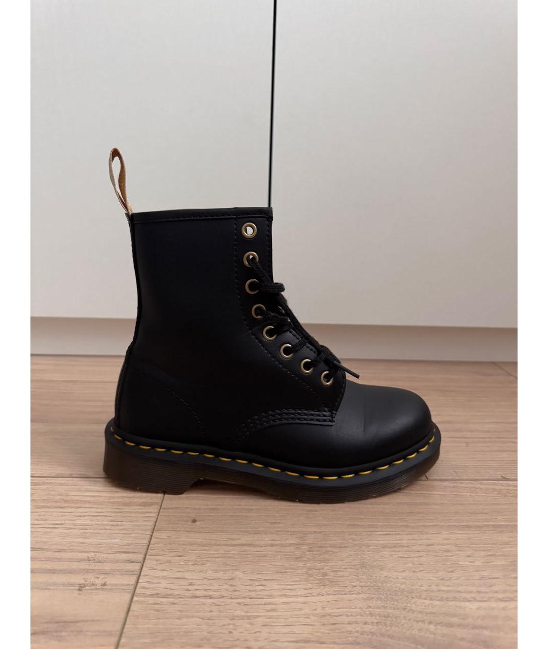 DR. MARTENS Черные кожаные ботинки, фото 8