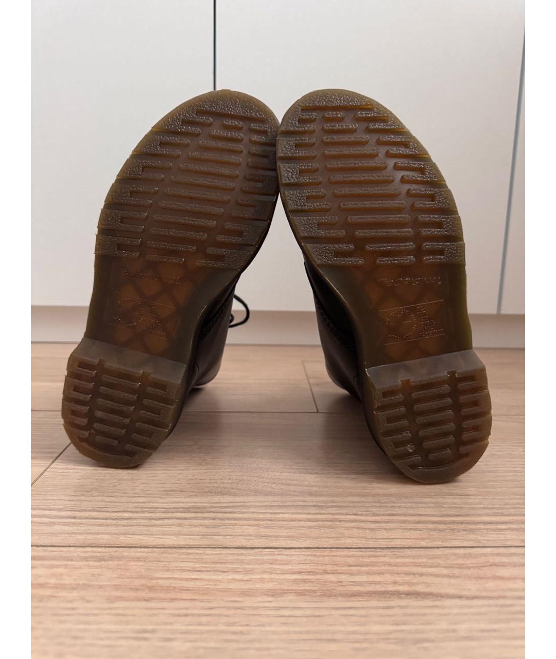 DR. MARTENS Черные кожаные ботинки, фото 7