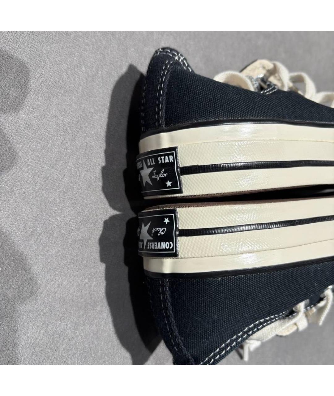 CONVERSE Черные текстильные кеды, фото 4