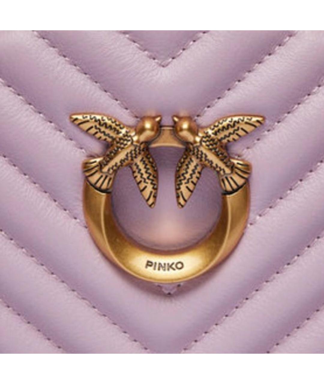 PINKO Розовый кожаный рюкзак, фото 3