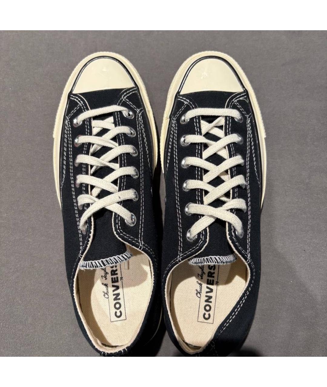 CONVERSE Черные текстильные кеды, фото 2