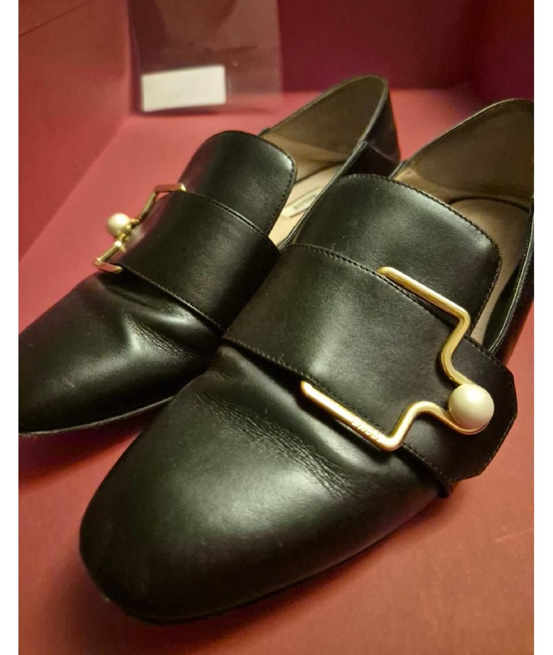 BALLY Черные кожаные лоферы, фото 3