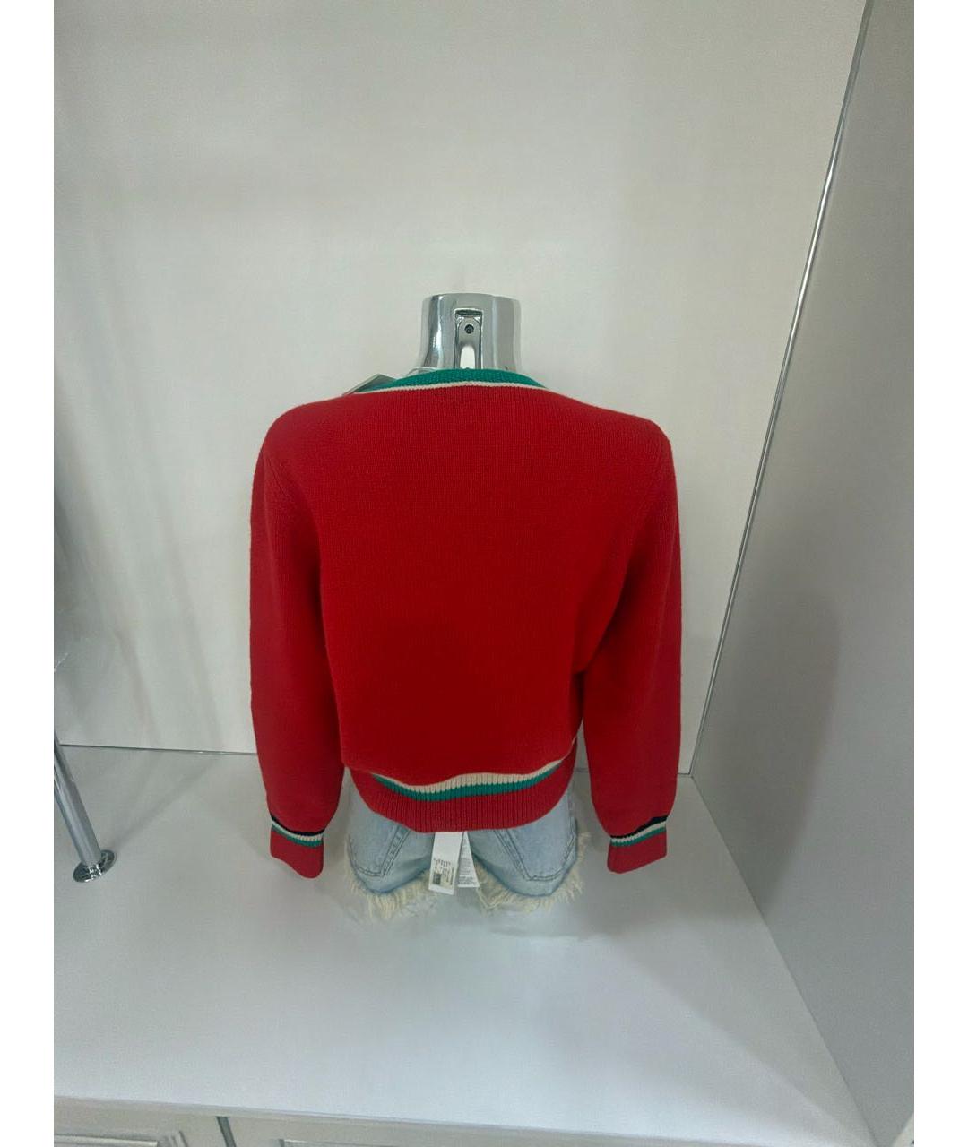 HERMES Красный шерстяной джемпер / свитер, фото 2