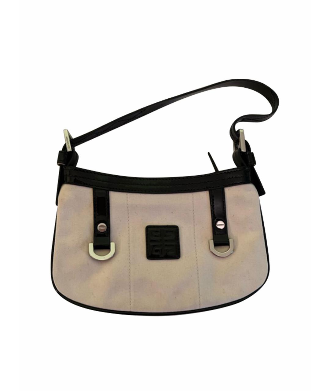 GIVENCHY Белая льняная сумка с короткими ручками, фото 1