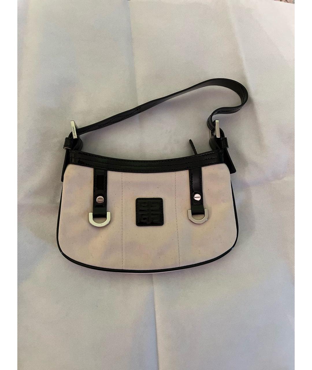GIVENCHY Белая льняная сумка с короткими ручками, фото 6
