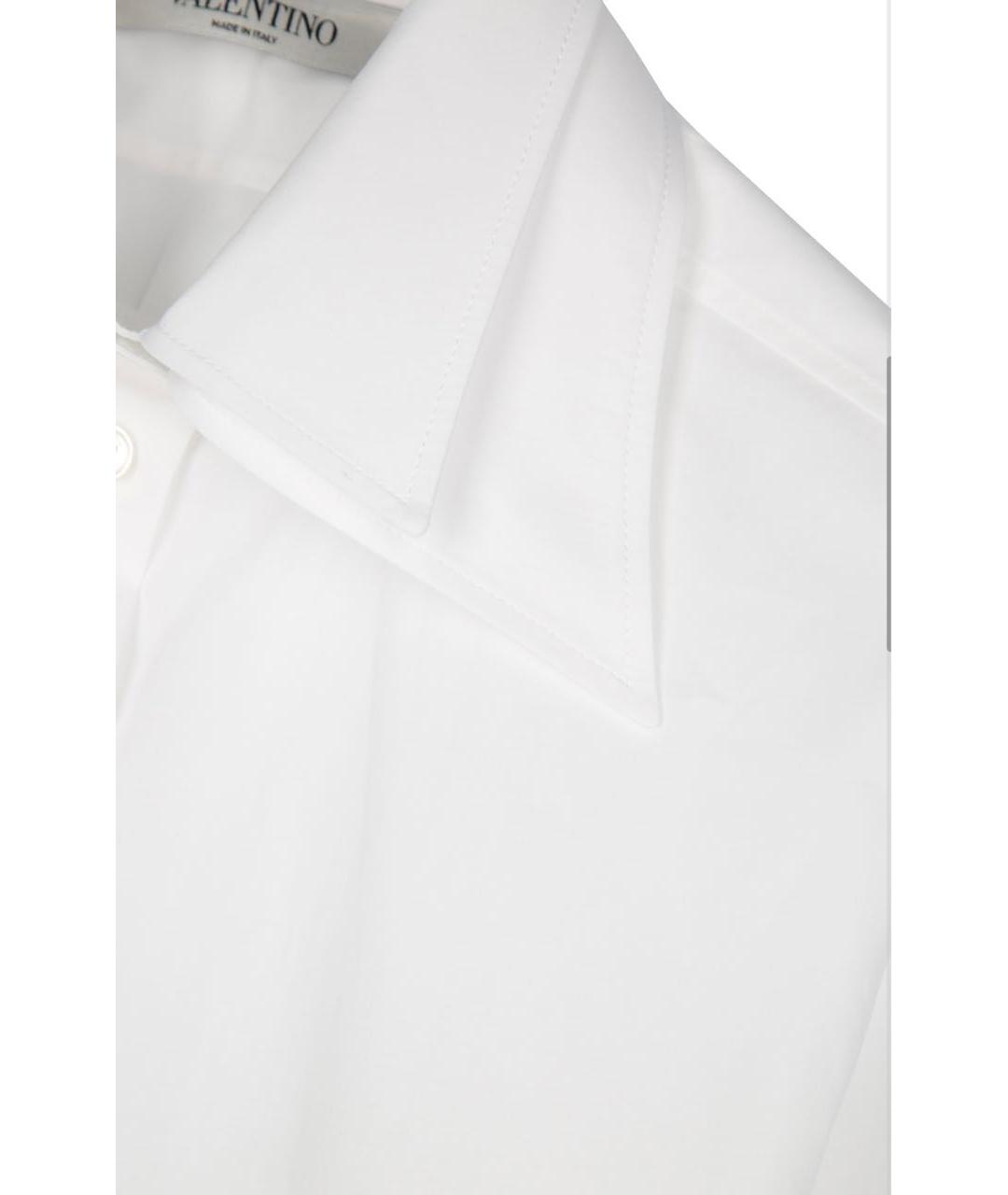 VALENTINO Белая хлопковая рубашка, фото 4