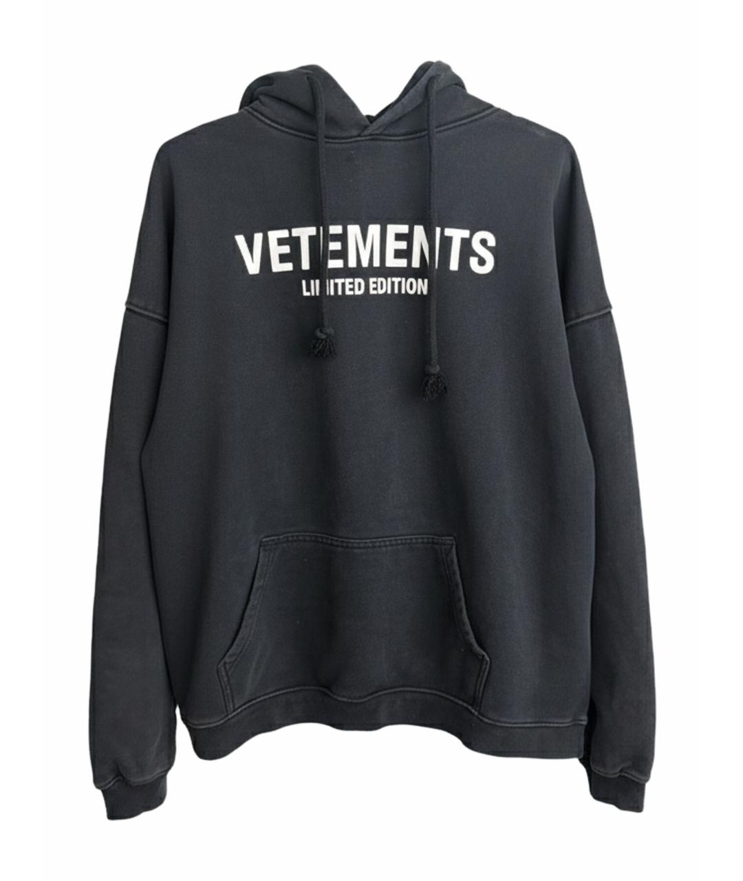 VETEMENTS Серый хлопковый джемпер / свитер, фото 1