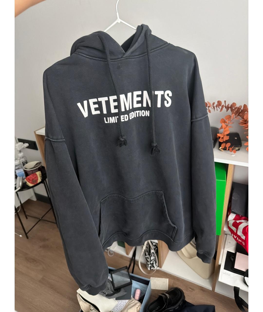 VETEMENTS Серый хлопковый джемпер / свитер, фото 5