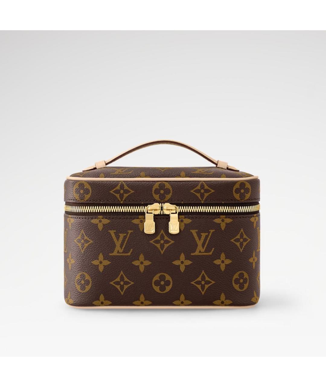 LOUIS VUITTON Коричневая косметичка, фото 3
