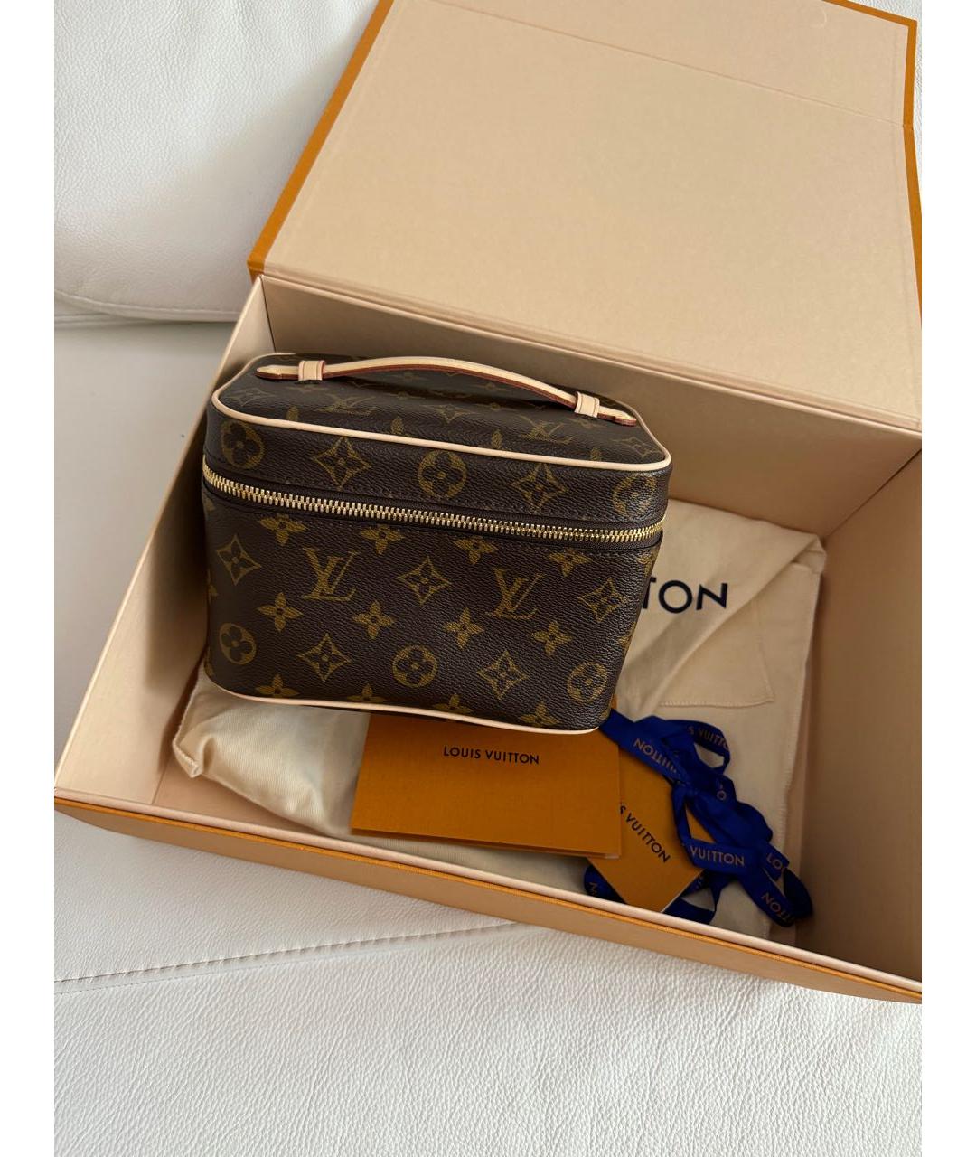 LOUIS VUITTON Коричневая косметичка, фото 2