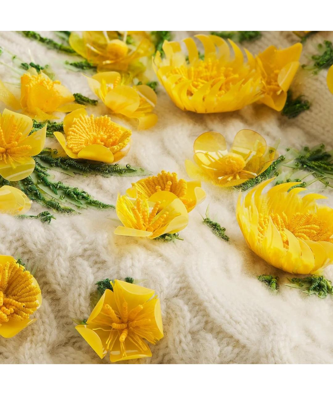 CHRISTIAN DIOR Желтый джемпер / свитер, фото 3