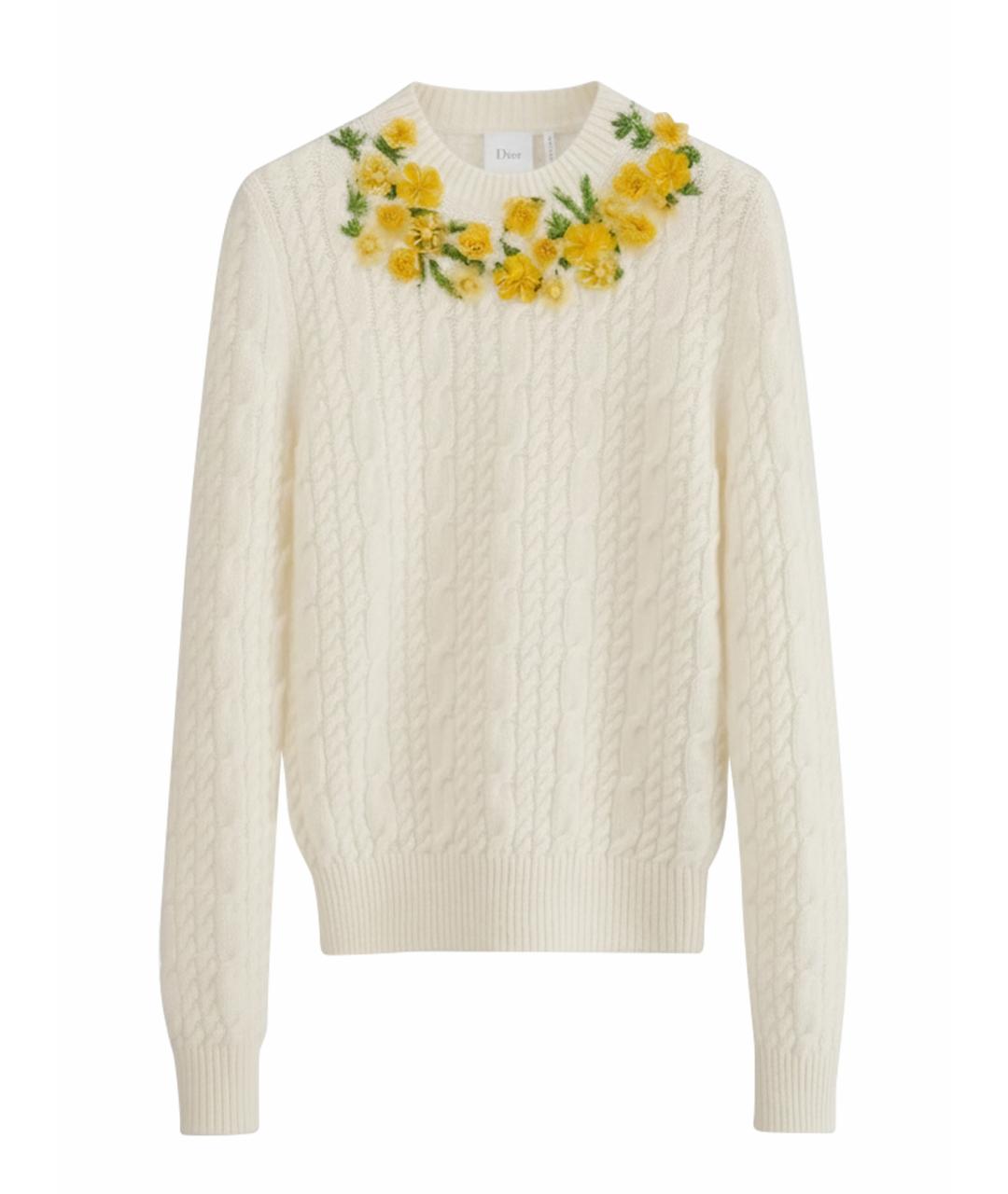 CHRISTIAN DIOR Желтый джемпер / свитер, фото 1