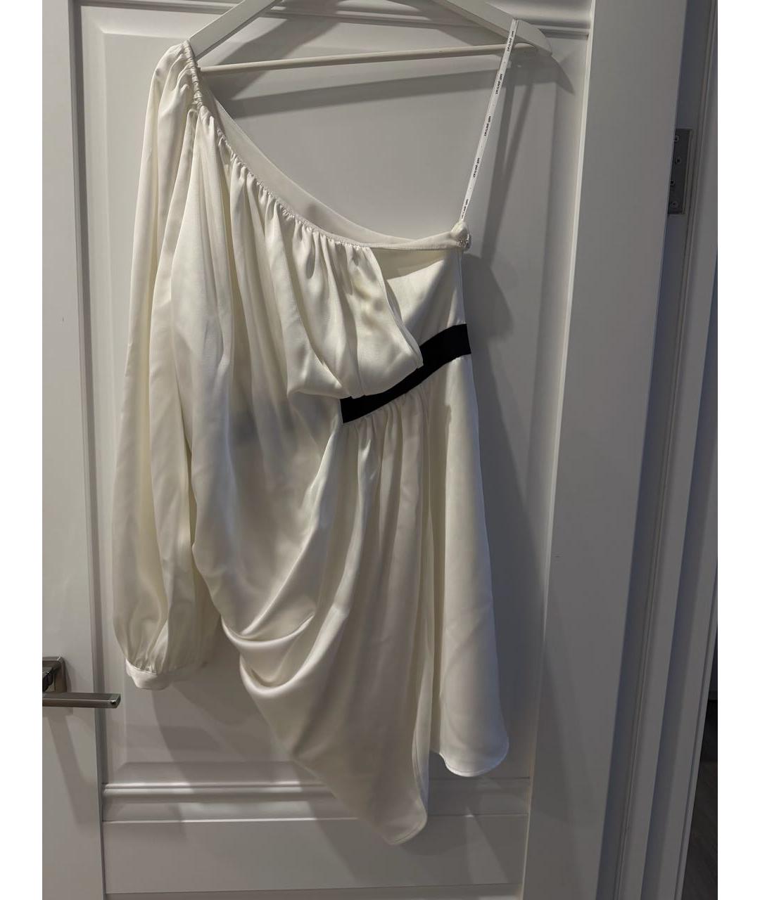 SELF-PORTRAIT Белое полиэстеровое коктейльное платье, фото 9