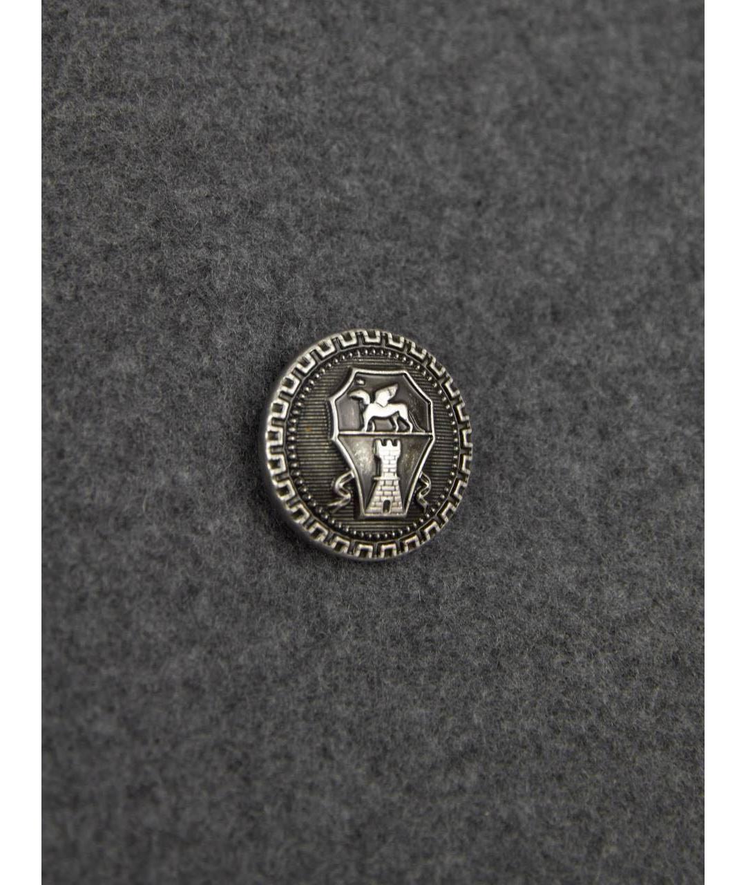 BRUNELLO CUCINELLI Серое кашемировое пальто, фото 4