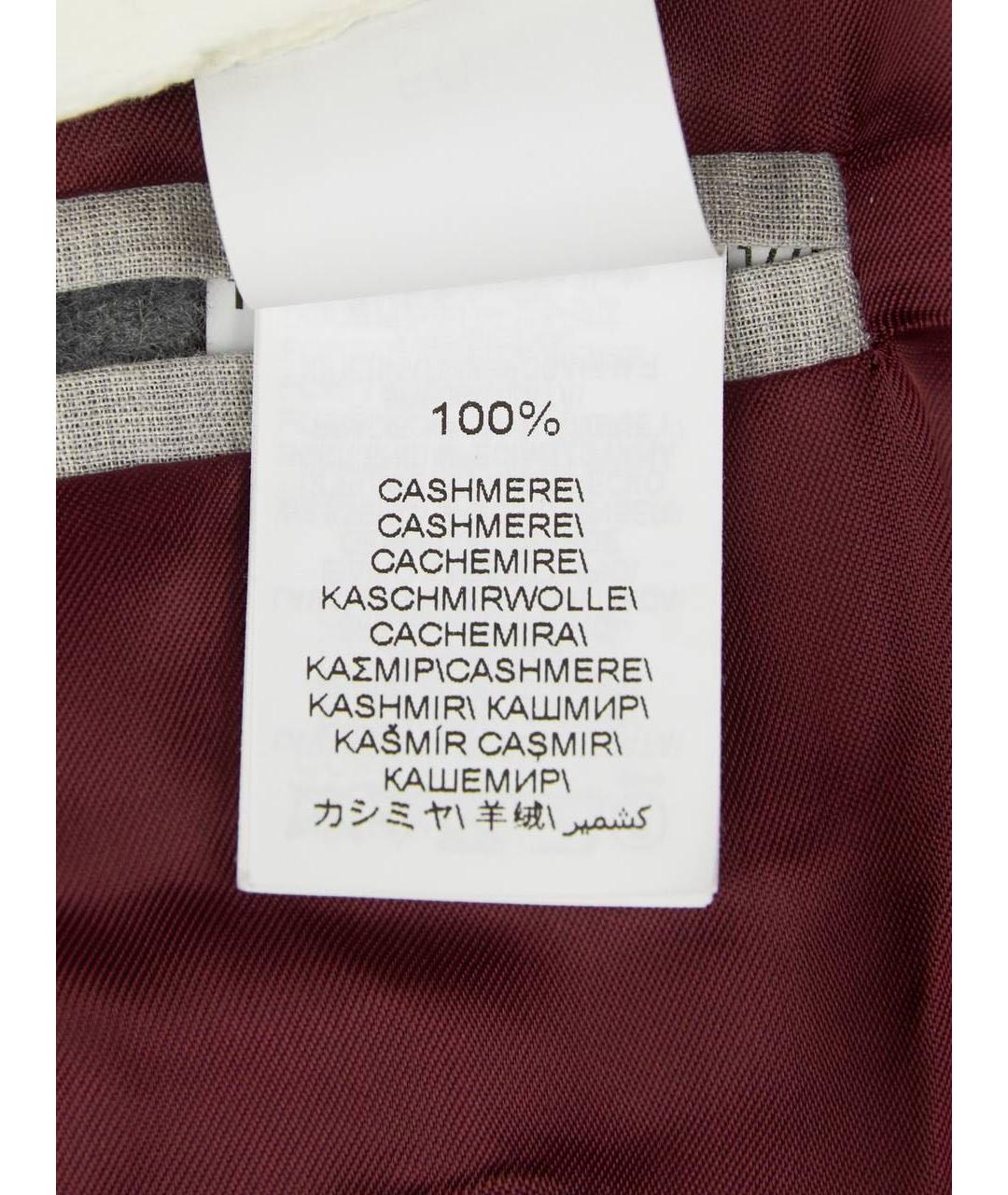 BRUNELLO CUCINELLI Серое кашемировое пальто, фото 6