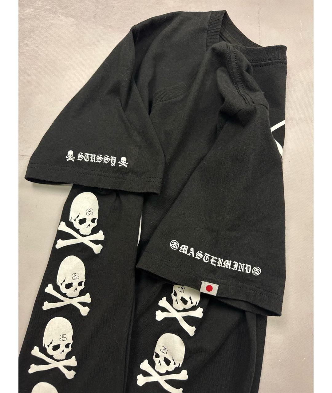 MASTERMIND JAPAN Черная хлопковая футболка, фото 3