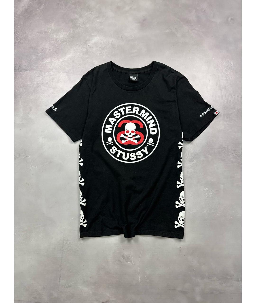 MASTERMIND JAPAN Черная хлопковая футболка, фото 9