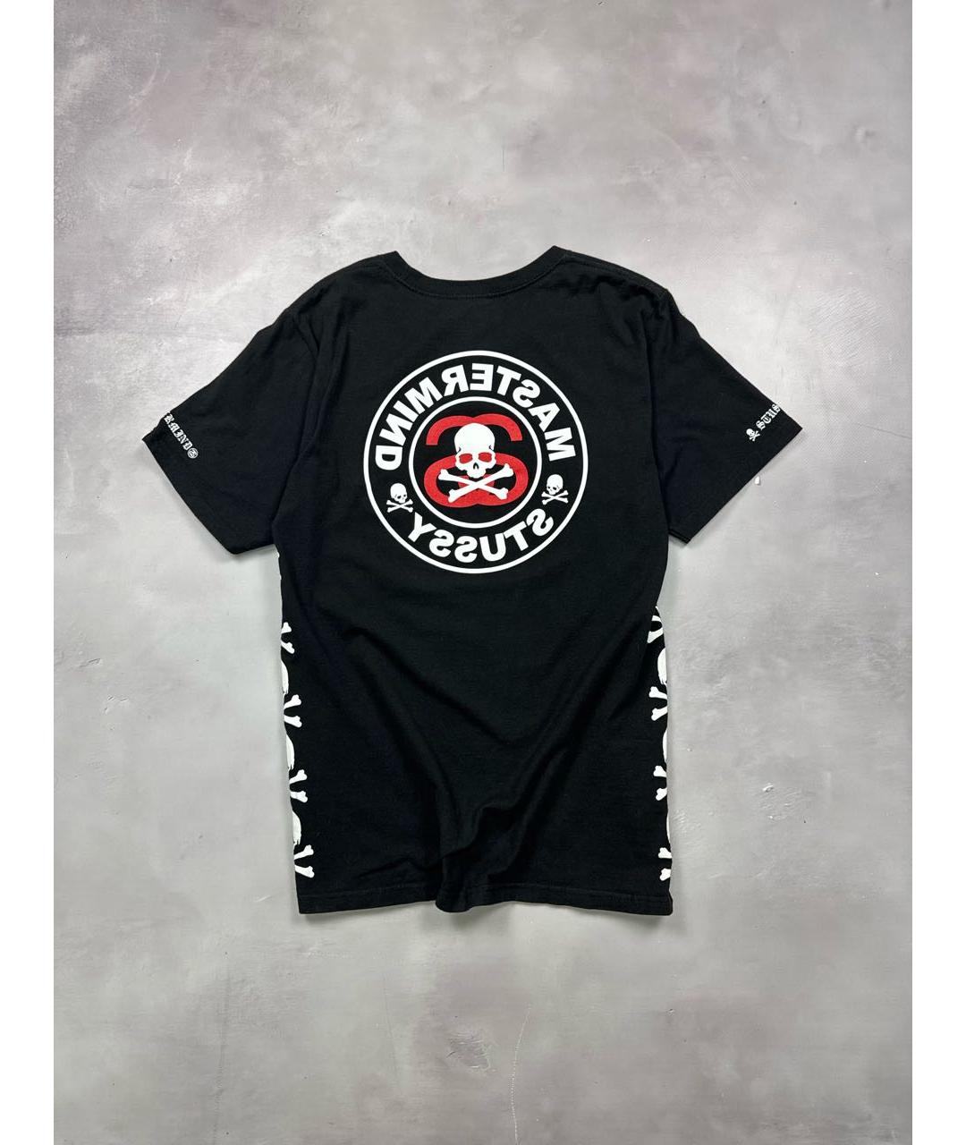 MASTERMIND JAPAN Черная хлопковая футболка, фото 2