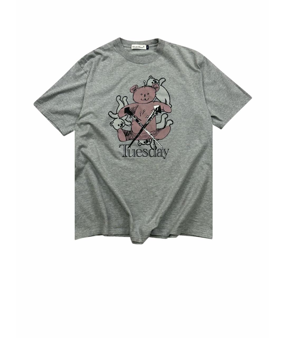 UNDERCOVER Серая хлопковая футболка, фото 1