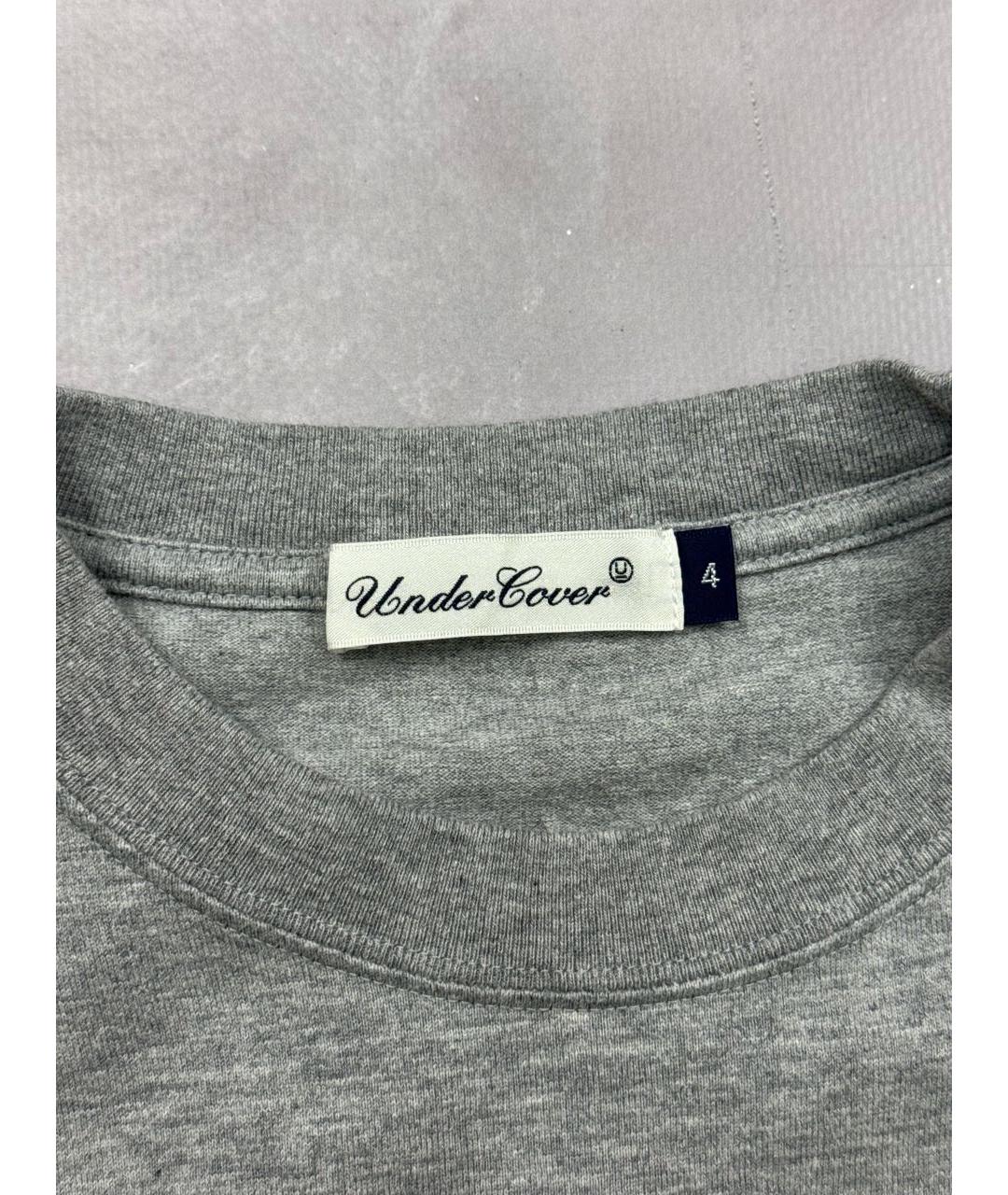 UNDERCOVER Серая хлопковая футболка, фото 5