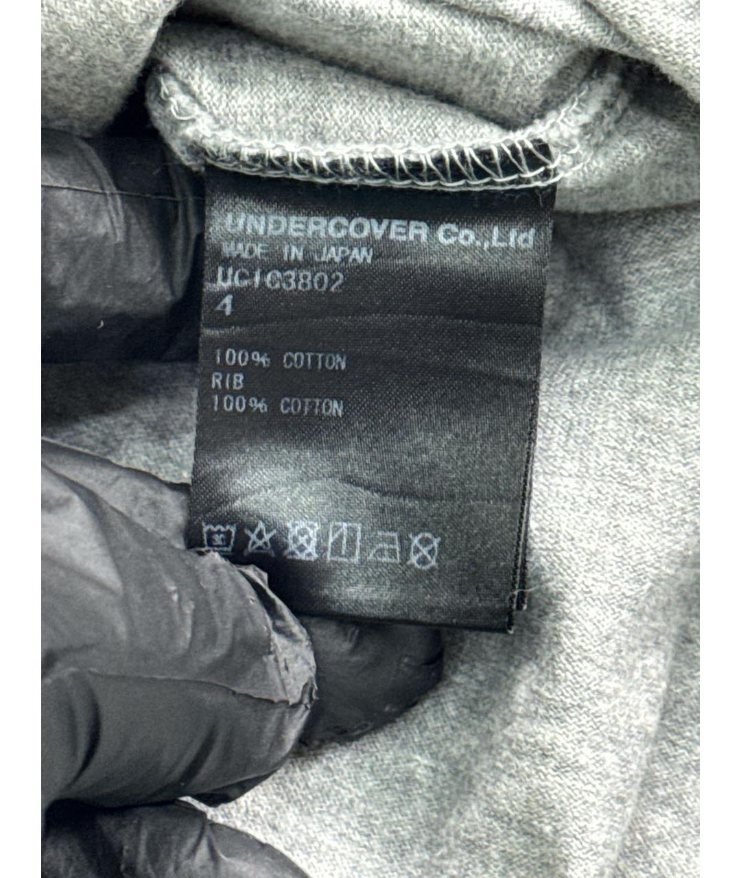 UNDERCOVER Серая хлопковая футболка, фото 6