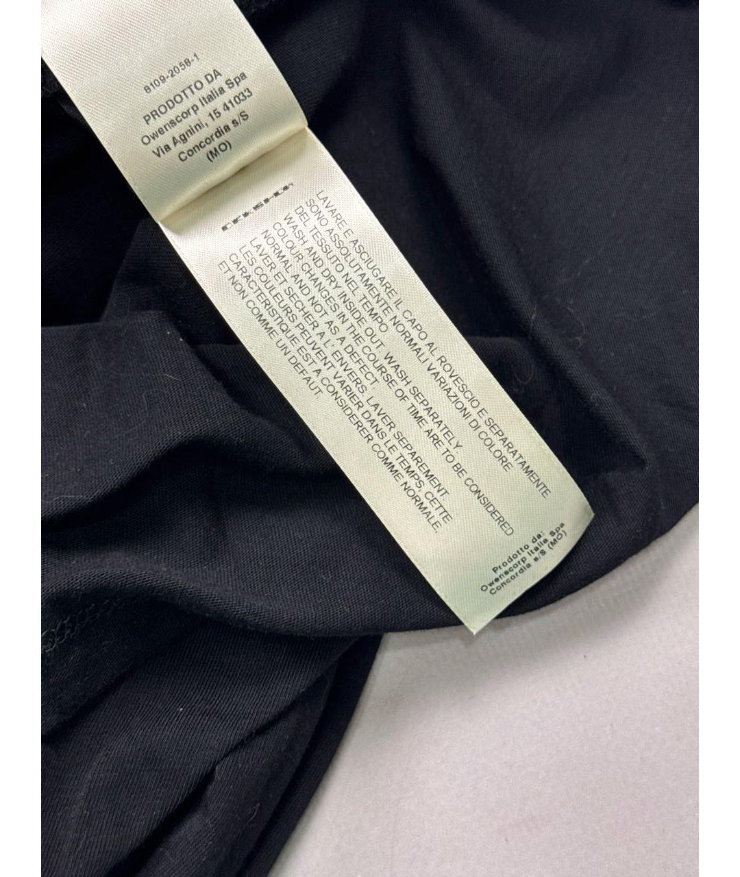 RICK OWENS DRKSHDW Черная хлопковая футболка, фото 8