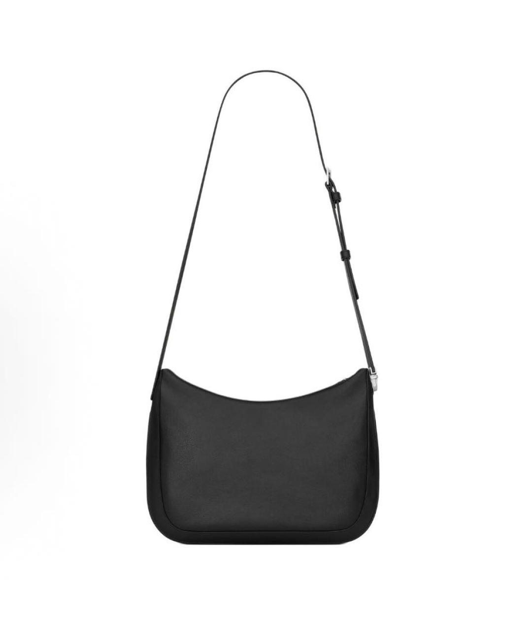 SAINT LAURENT Черная кожаная сумка через плечо, фото 4