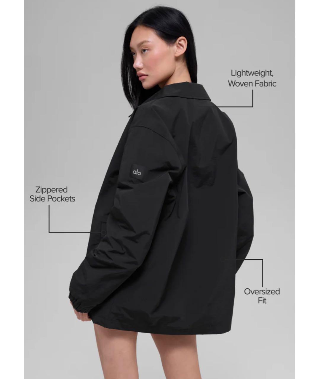 ALO YOGA Черная полиамидовая куртка, фото 5