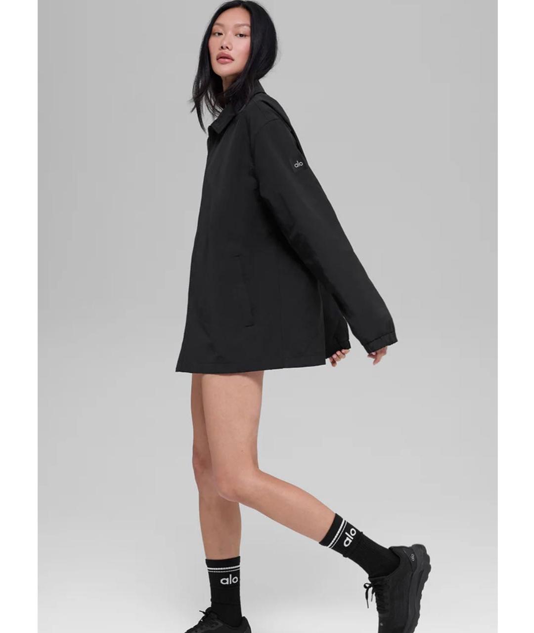 ALO YOGA Черная полиамидовая куртка, фото 6