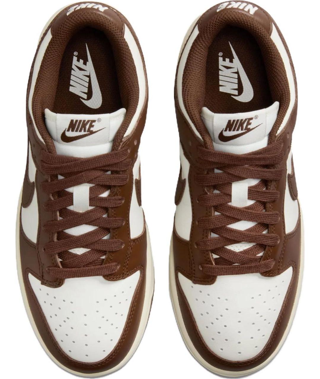 NIKE Коричневые кожаные кроссовки, фото 8