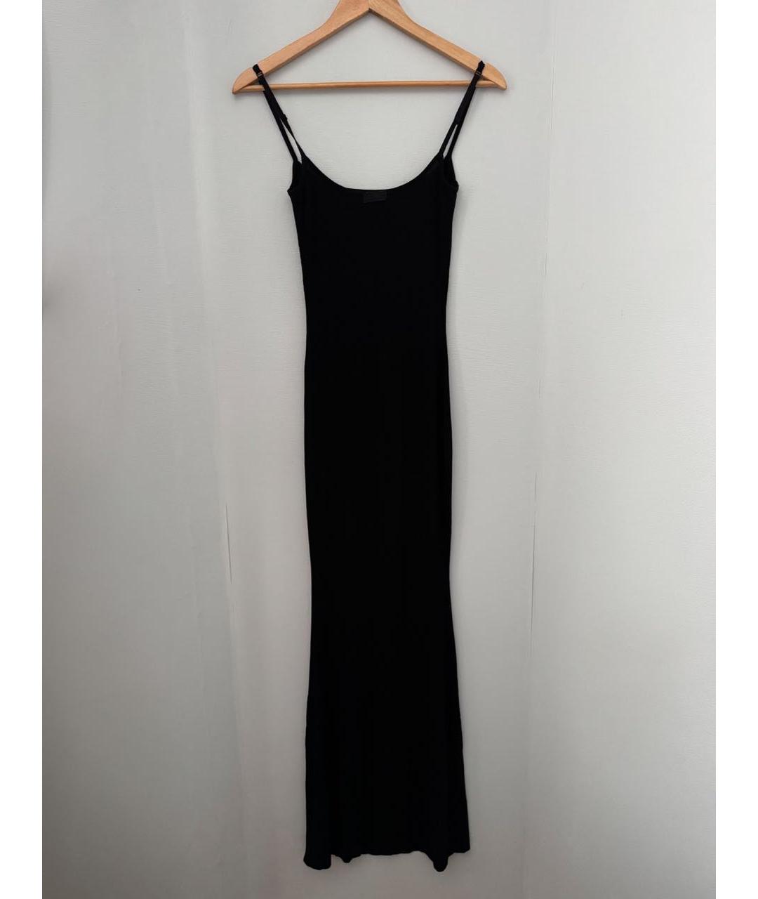 SKIMS Черное вискозное повседневное платье, фото 2