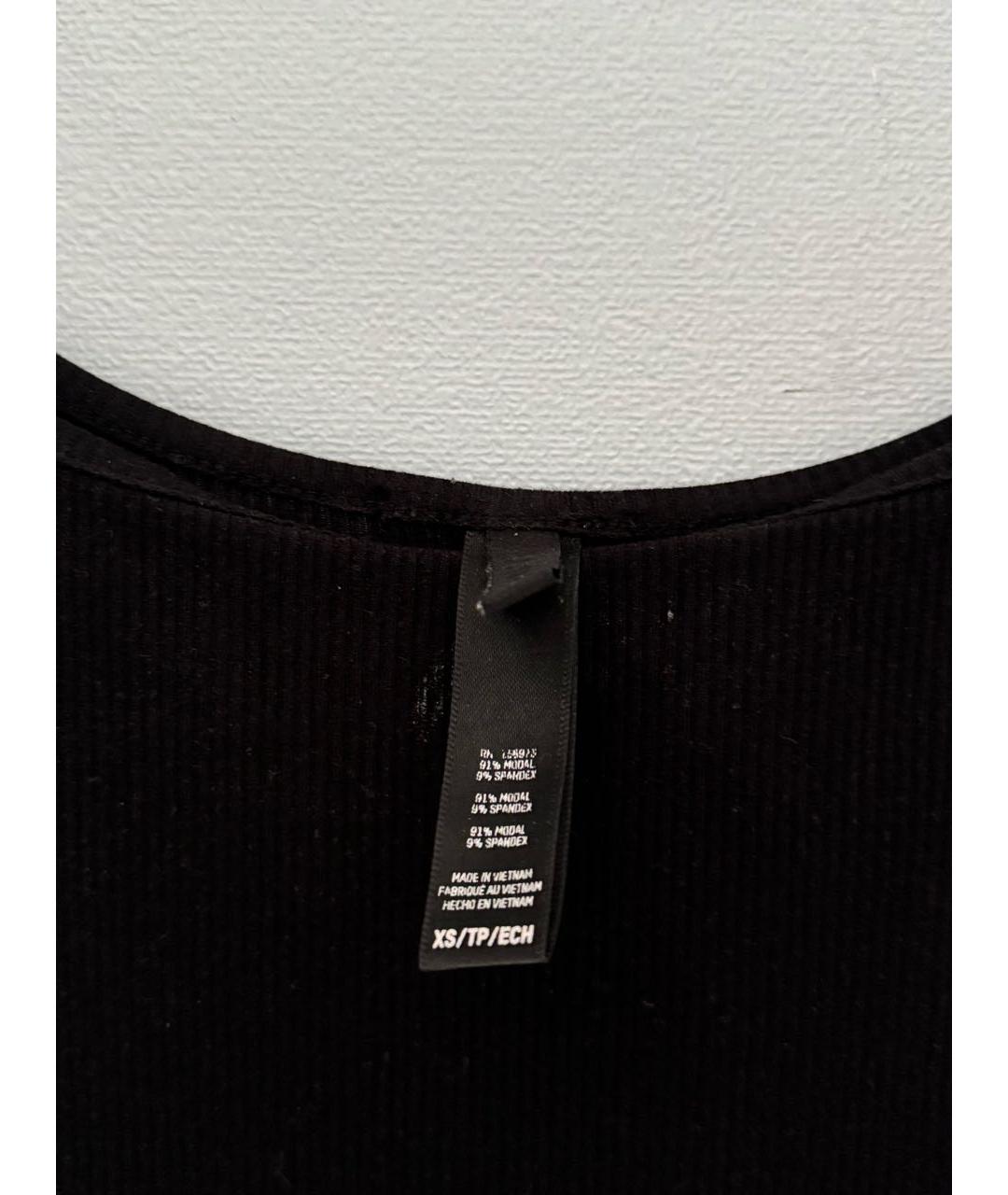 SKIMS Черное вискозное повседневное платье, фото 3