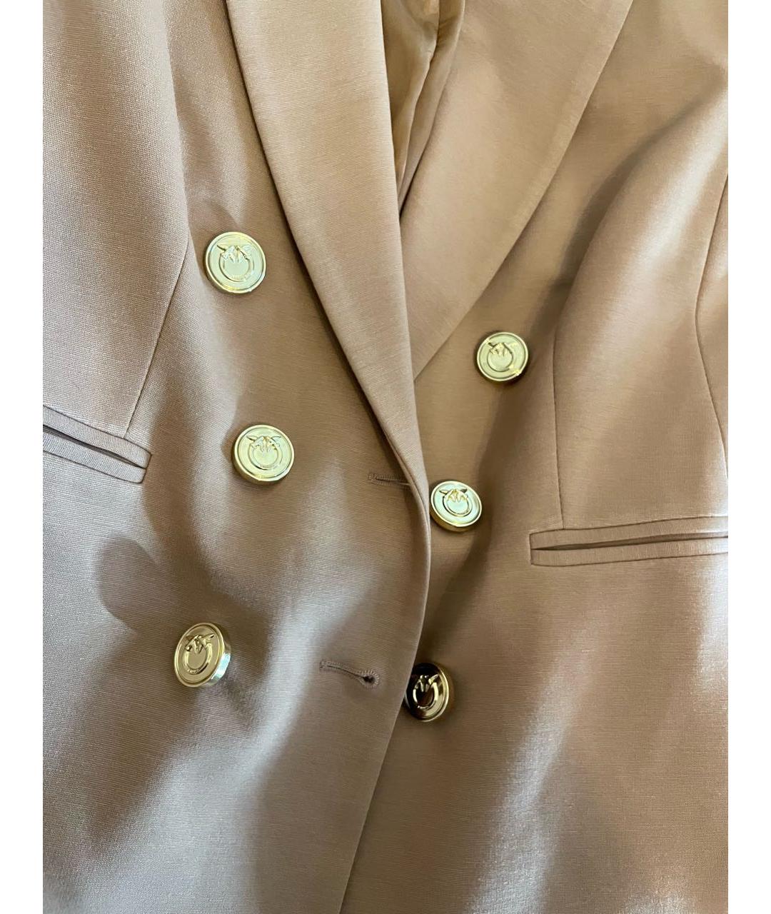 PINKO Коричневый вискозный жакет/пиджак, фото 2