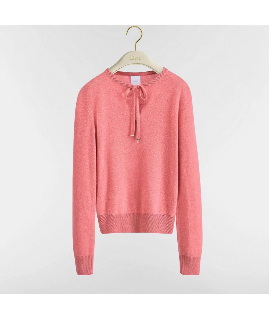 CHRISTIAN DIOR Розовый кашемировый джемпер / свитер, фото 3