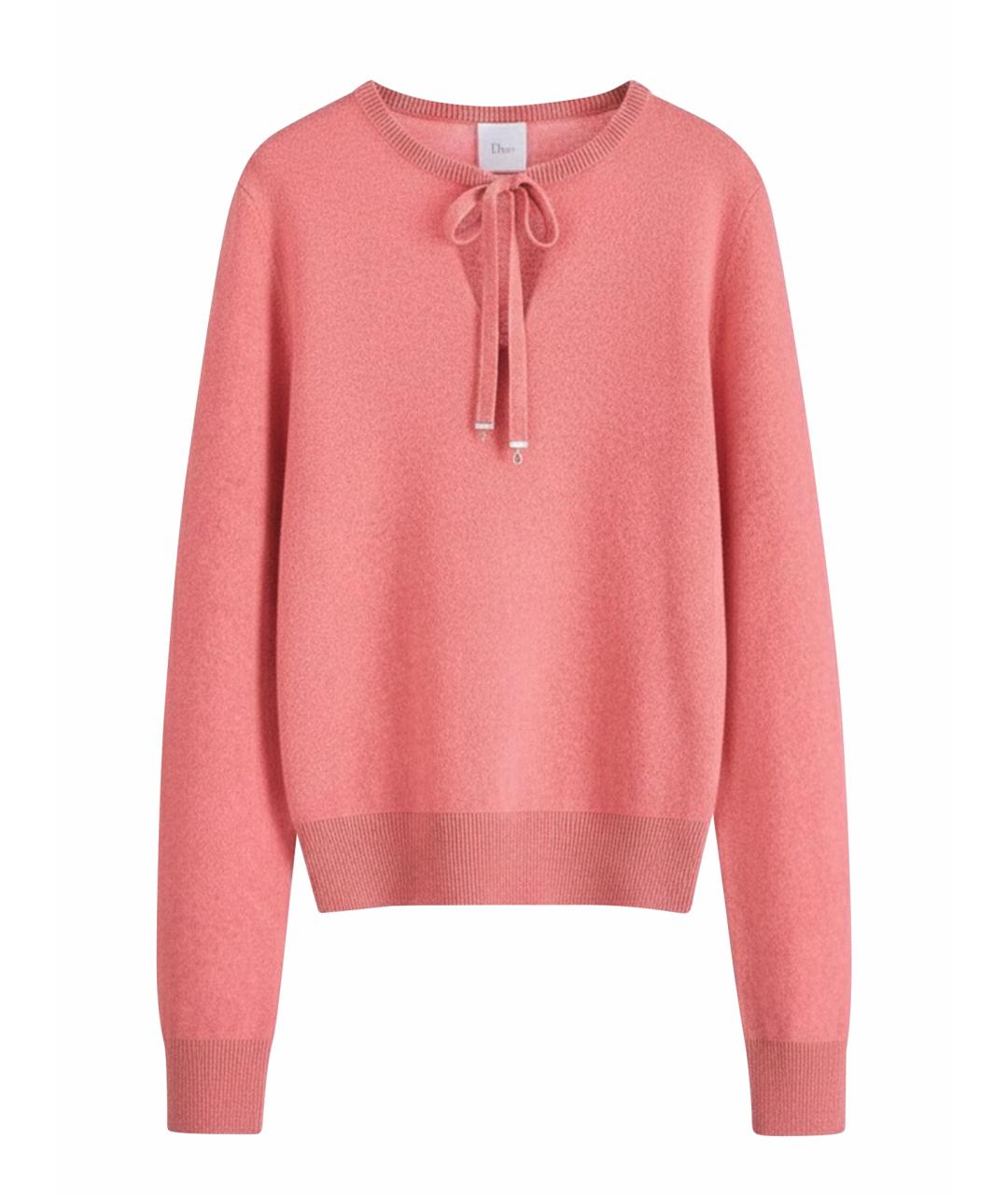 CHRISTIAN DIOR Розовый кашемировый джемпер / свитер, фото 1