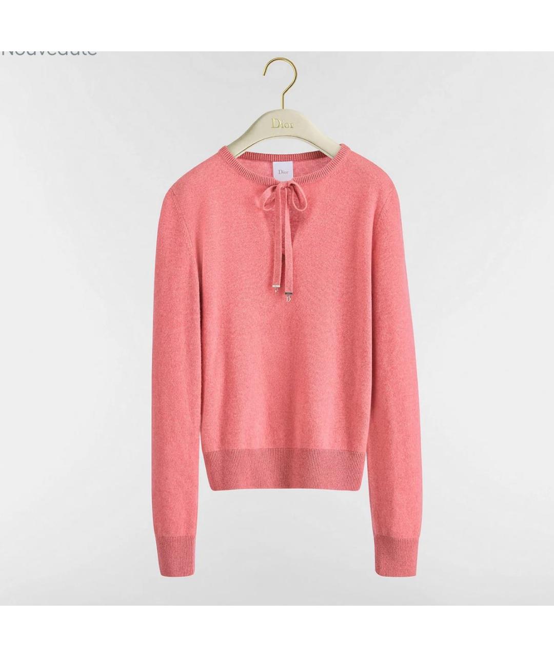 CHRISTIAN DIOR Розовый кашемировый джемпер / свитер, фото 4