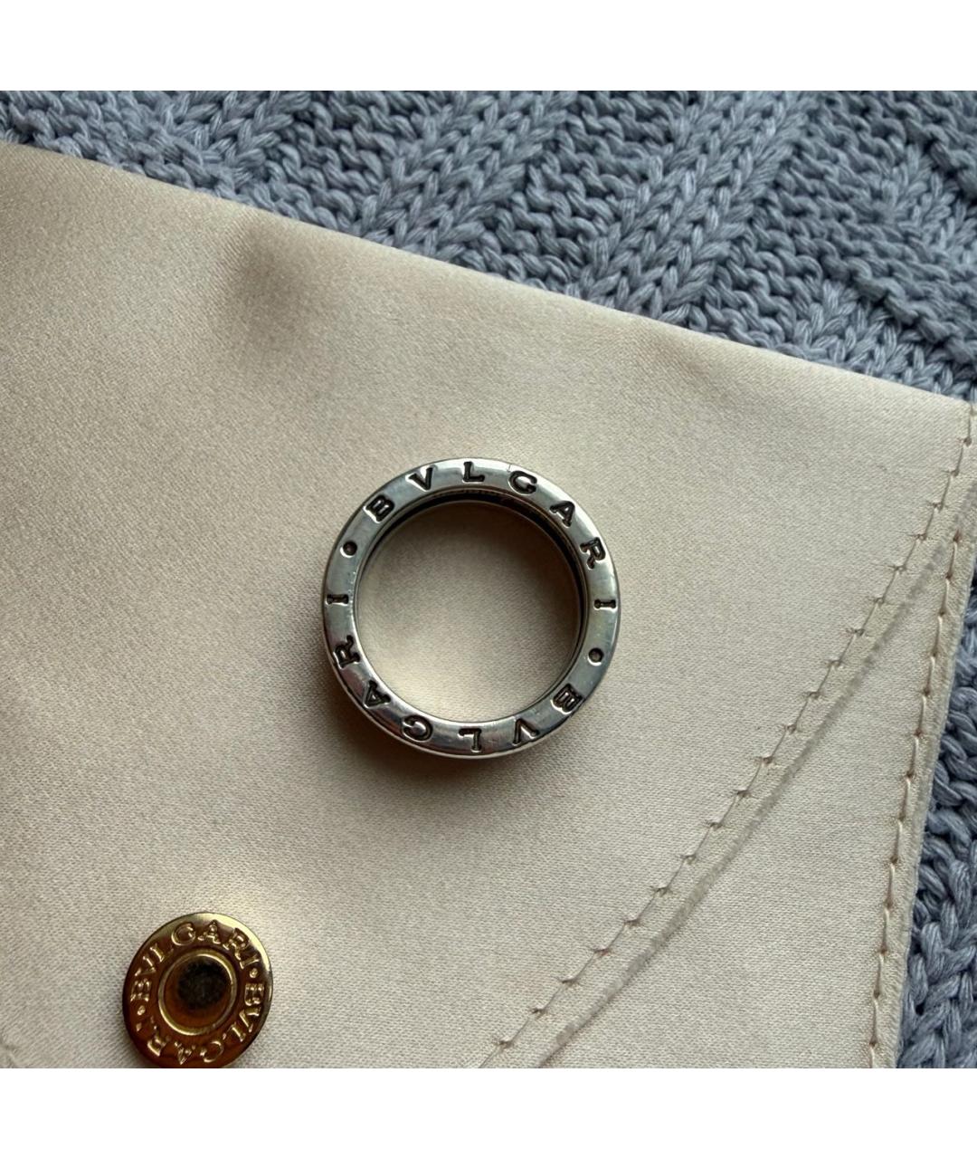 BVLGARI Черное серебряное кольцо, фото 4