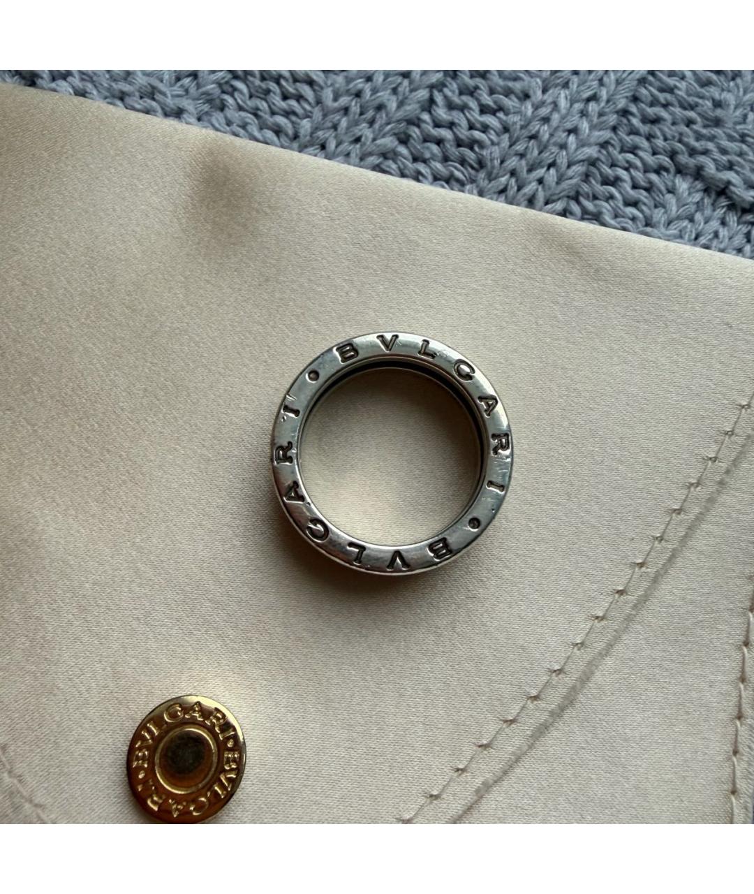 BVLGARI Черное серебряное кольцо, фото 5