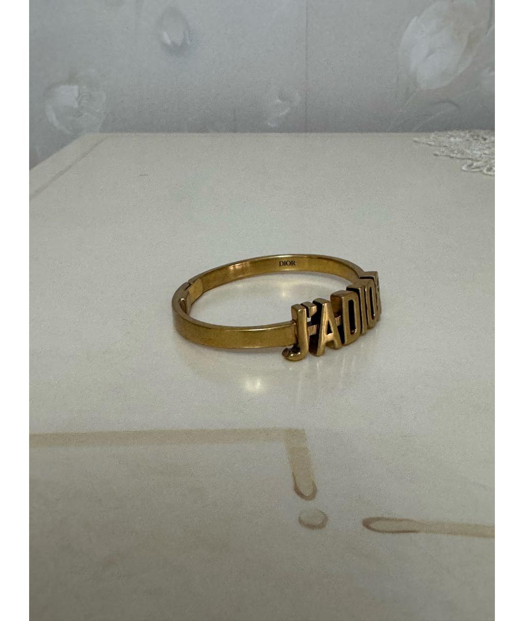 CHRISTIAN DIOR Золотой латунный браслет, фото 2