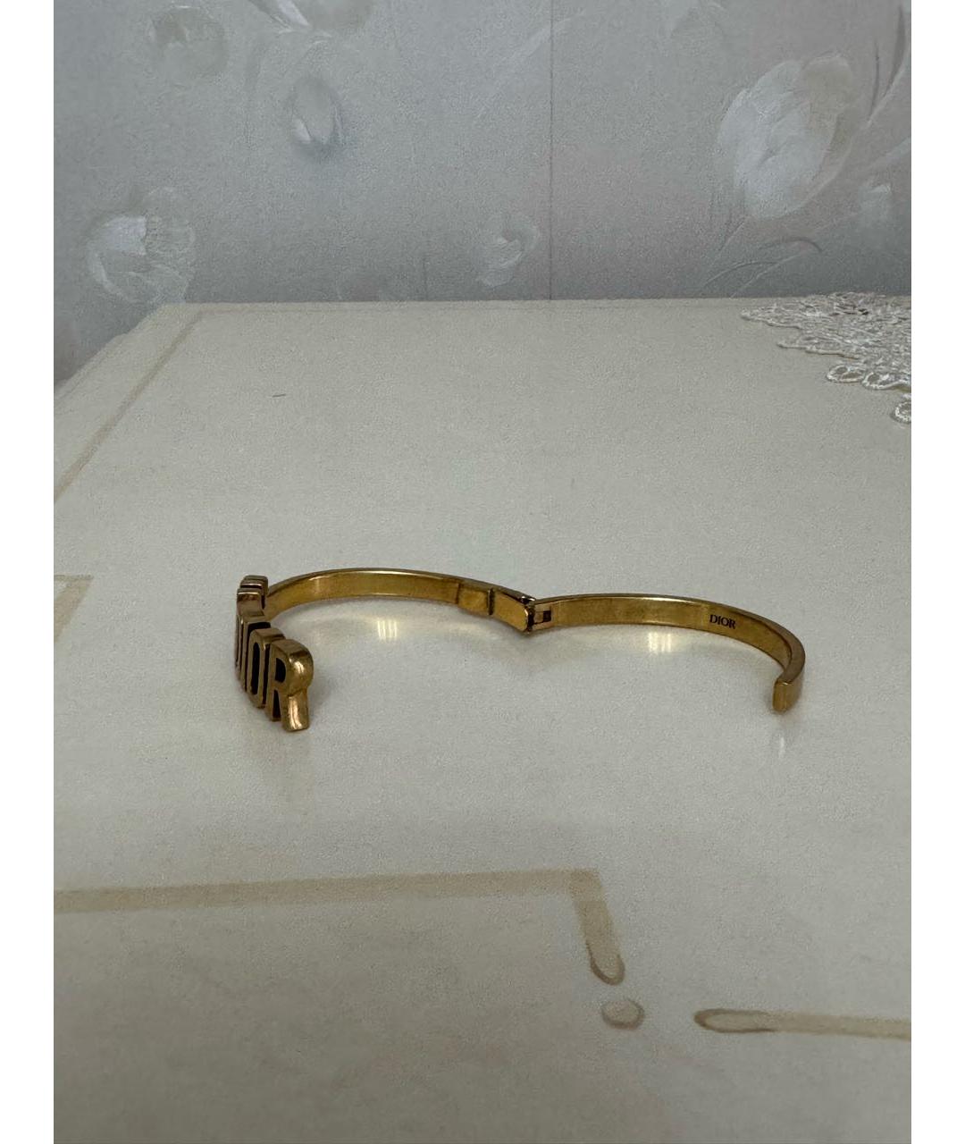 CHRISTIAN DIOR Золотой латунный браслет, фото 5