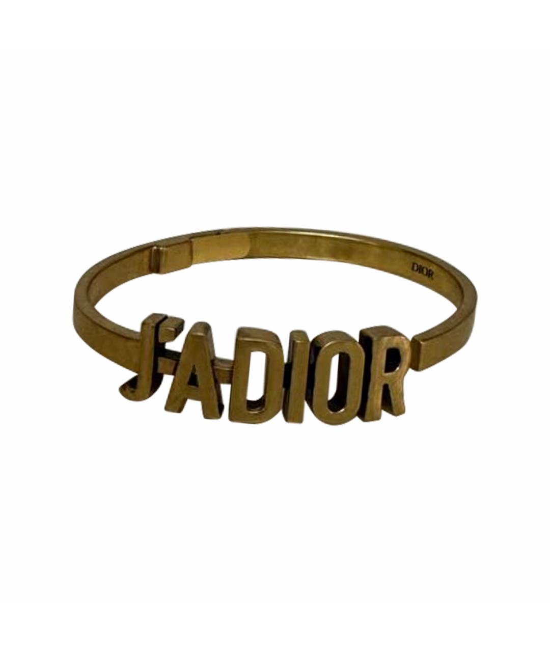 CHRISTIAN DIOR Золотой латунный браслет, фото 1