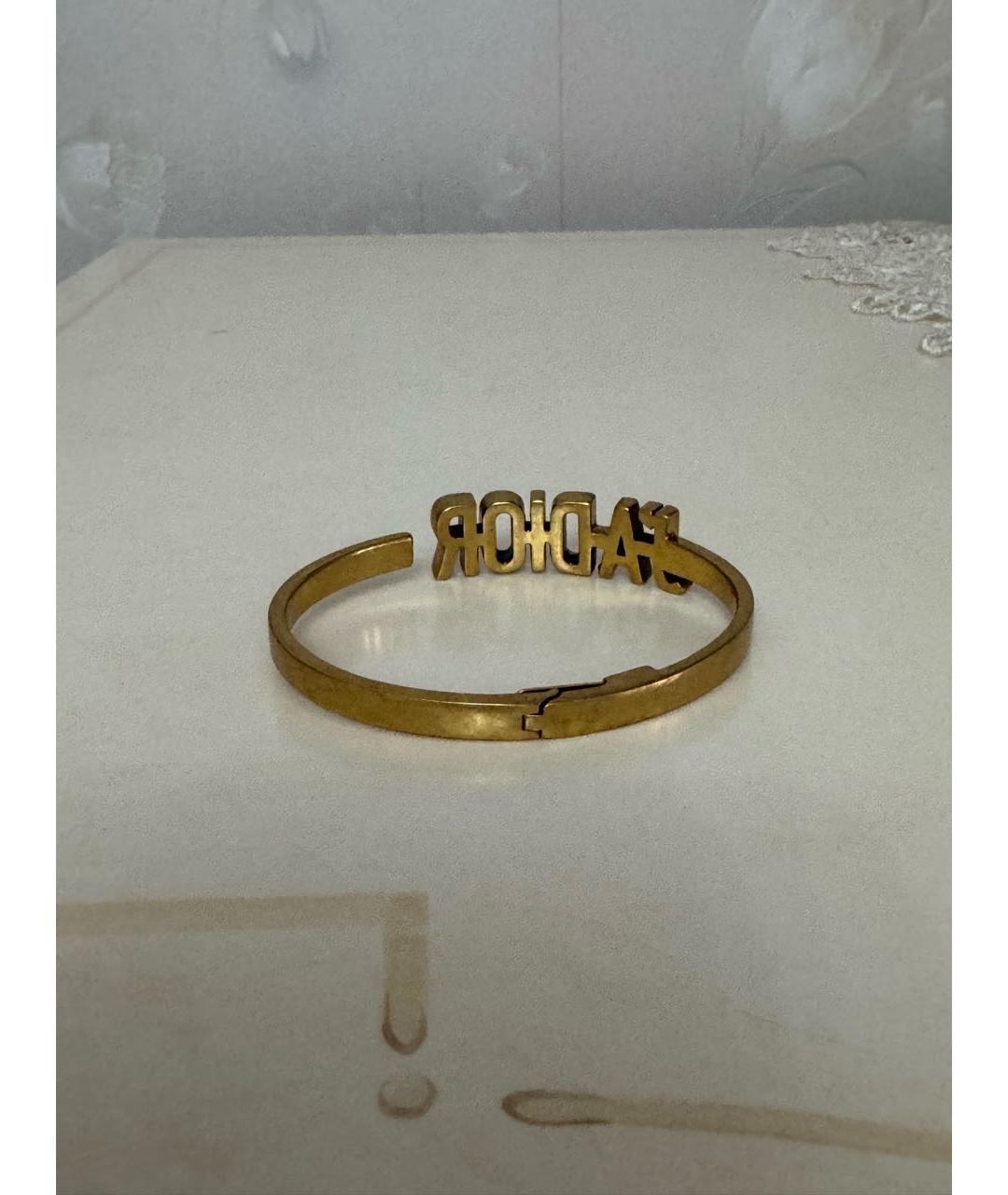CHRISTIAN DIOR Золотой латунный браслет, фото 4