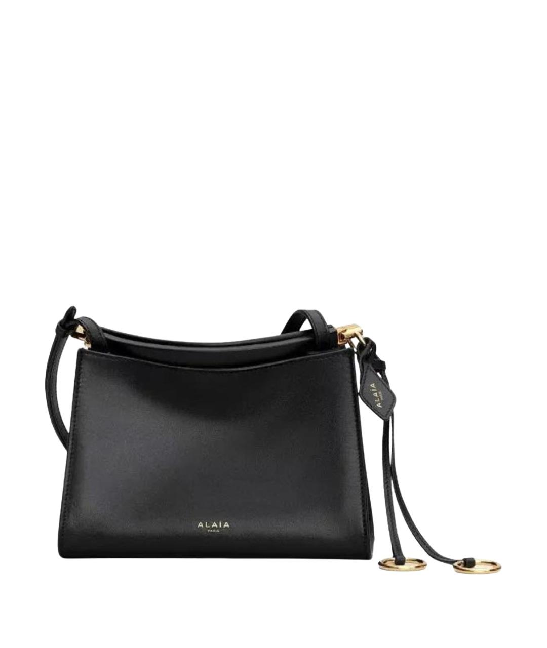 ALAIA Черная кожаная сумка через плечо, фото 1
